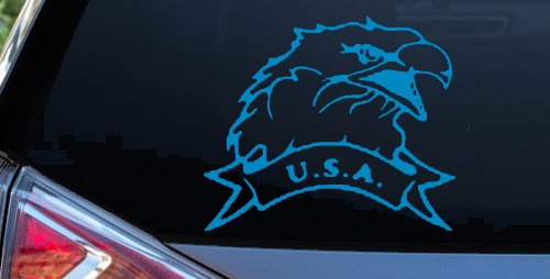 Eagle with USA Banner Military Car or Truck Window Decal Sticker