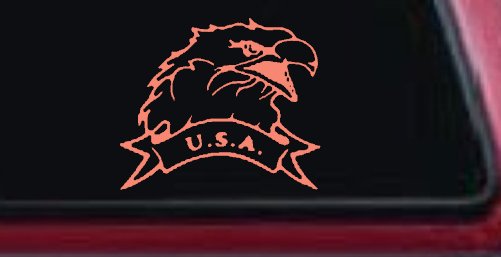 Eagle with USA Banner Military Car or Truck Window Decal Sticker