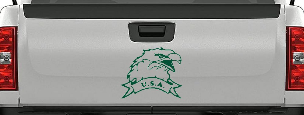 Eagle with USA Banner Military Car or Truck Window Decal Sticker