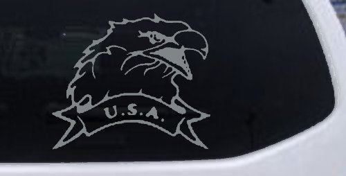 Eagle with USA Banner Military Car or Truck Window Decal Sticker