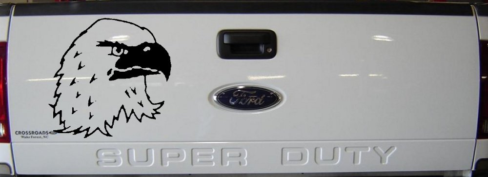 Eagle Head Car or Truck Window Decal Sticker