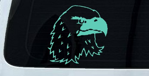 Eagle Head Car or Truck Window Decal Sticker (Mint)