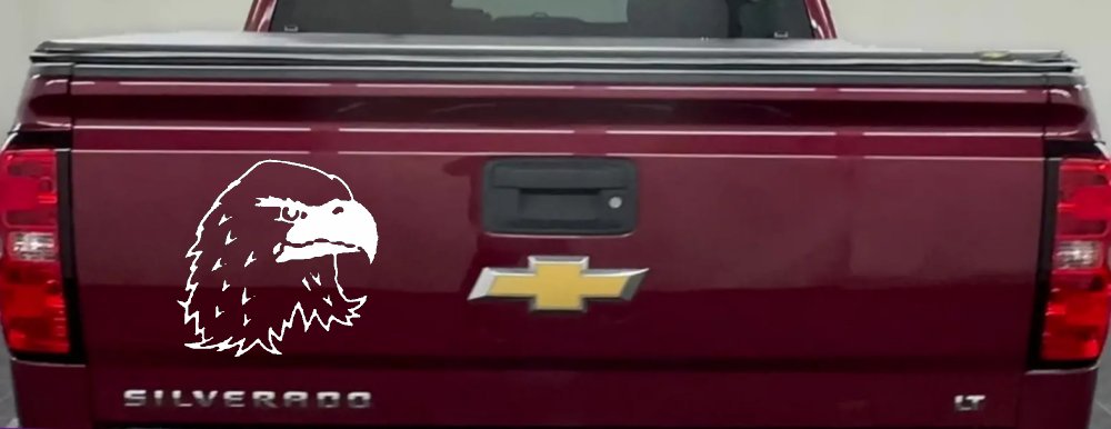 Eagle Head Car or Truck Window Decal Sticker