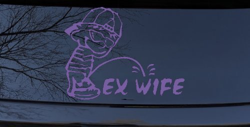 Pee on Ex Wife Car or Truck Window Decal Sticker