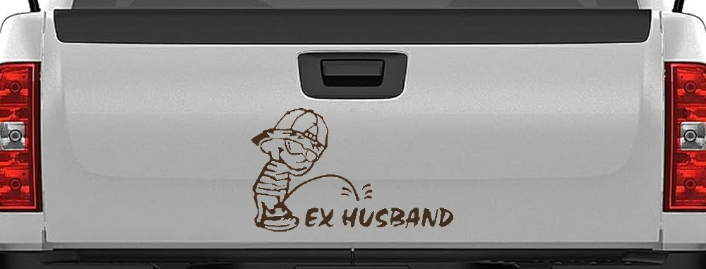 Pee on Ex Husband Car or Truck Window Decal Sticker