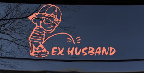 Pee on Ex Husband Car or Truck Window Decal Sticker