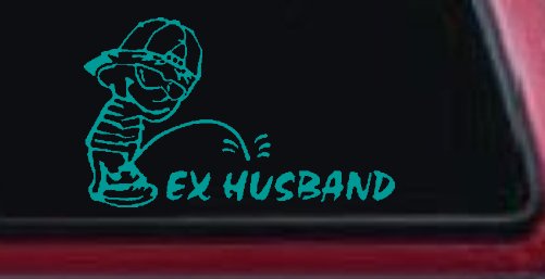 Pee on Ex Husband Car or Truck Window Decal Sticker