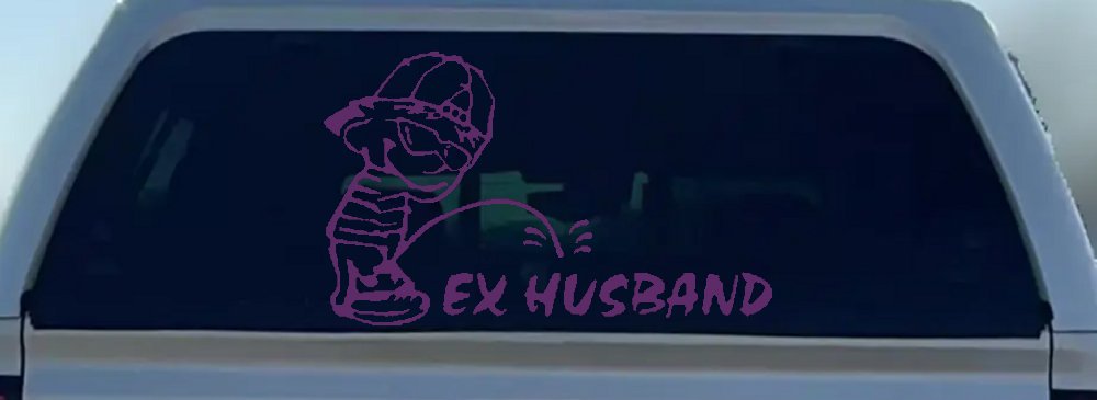 Pee on Ex Husband Car or Truck Window Decal Sticker