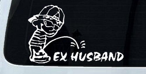 Pee on Ex Husband Car or Truck Window Decal Sticker