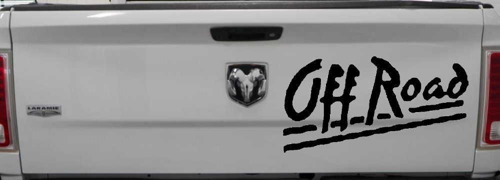 Off Road Car or Truck Window Decal Sticker (Black)