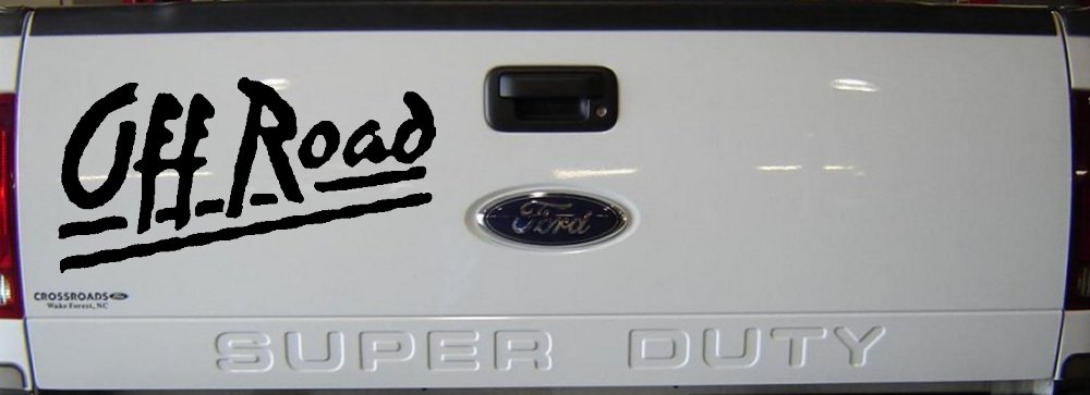 Off Road Car or Truck Window Decal Sticker (Black)