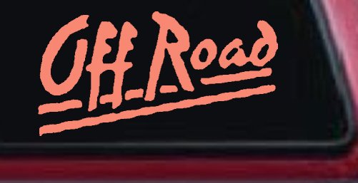 Off Road Car or Truck Window Decal Sticker (Coral)