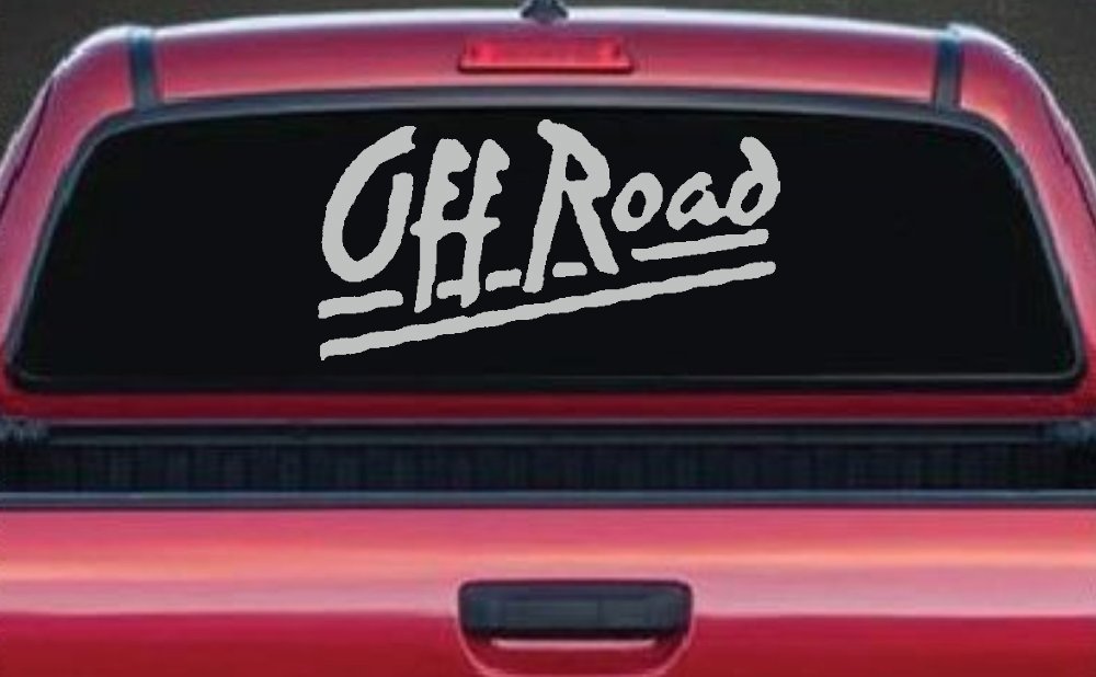 Off Road Car or Truck Window Decal Sticker (Light Gray)