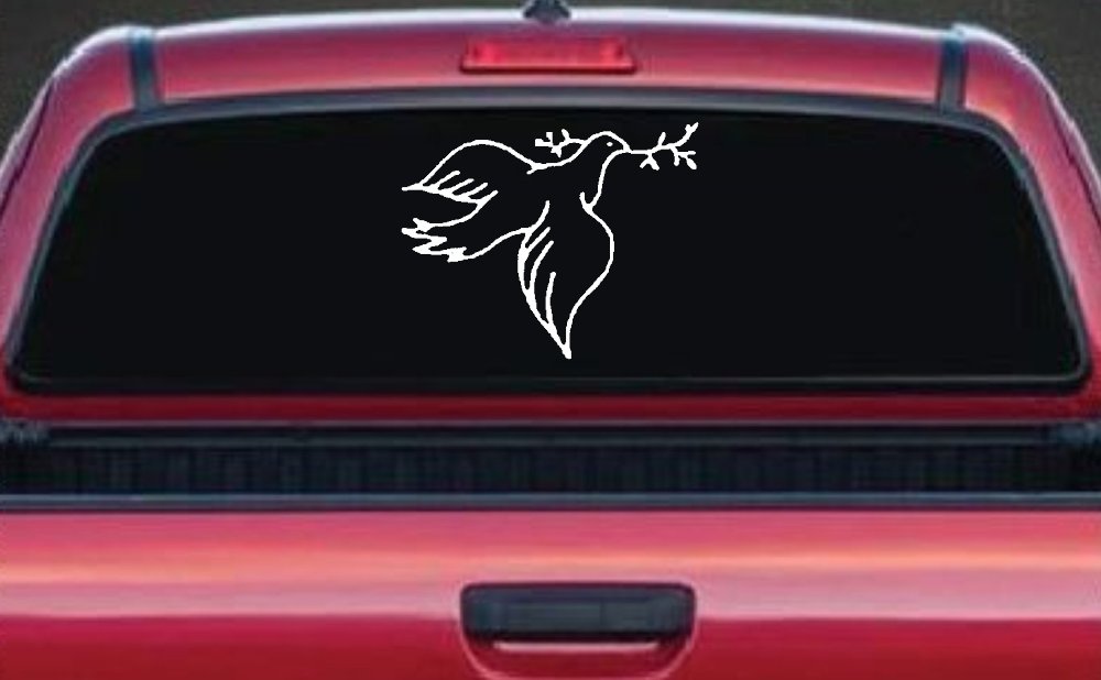 Open Dove Christian Car or Truck Window Decal Sticker