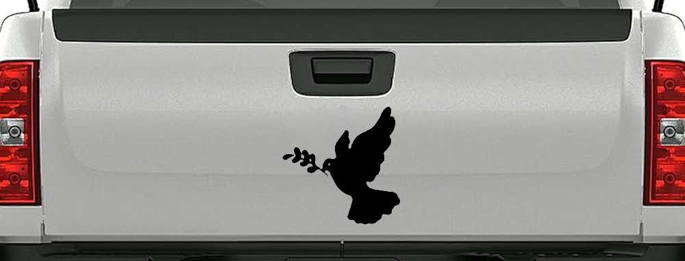 Christian Dove Vinyl Decal Car Truck Window Sticker (Black)