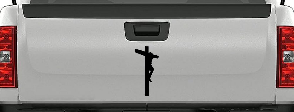 Jesus on Cross Christian Car or Truck Window Decal Sticker