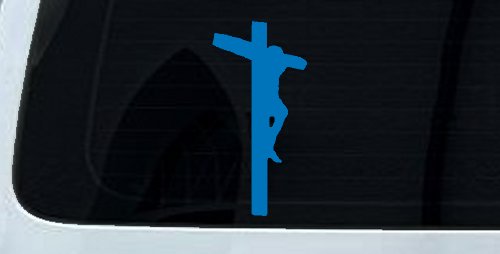 Jesus on Cross Christian Car or Truck Window Decal Sticker