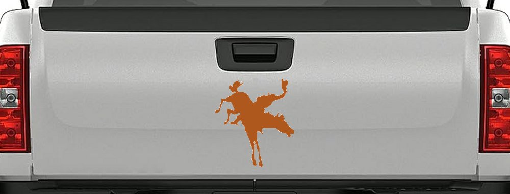 Bucking Bronco Horse Western Farm Ranch Rodeo Car or Truck Window Decal Sticker (Nut Brown)