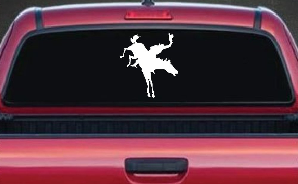 Bucking Bronco Horse Western Farm Ranch Rodeo Car or Truck Window Decal Sticker