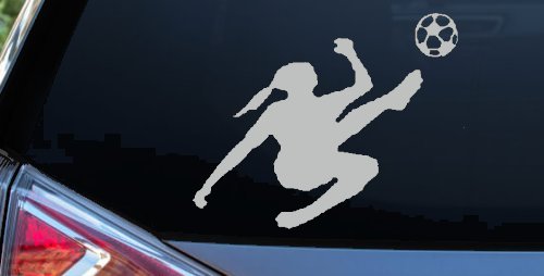 Girl Soccer Sports Car or Truck Window Decal Sticker