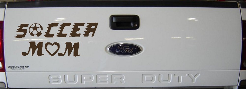 Soccer Mom Car or Truck Window Decal Sticker