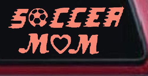 Soccer Mom Car or Truck Window Decal Sticker