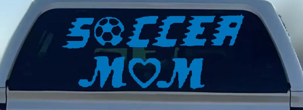 Soccer Mom Car or Truck Window Decal Sticker
