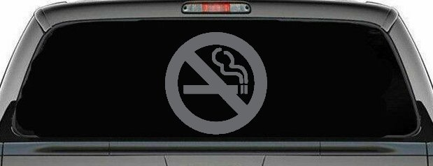 NO SMOKING Car or Truck Window Decal Sticker