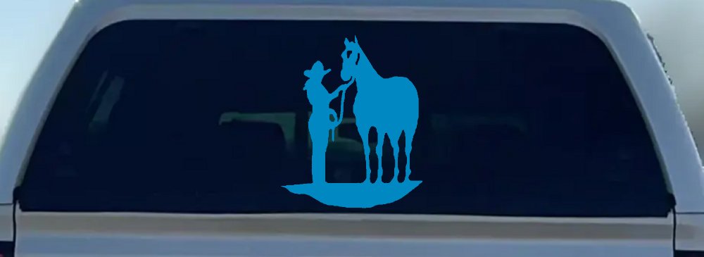 Cowgirl with Horse Western Farm or Rodeo Car or Truck Window Decal Sticker