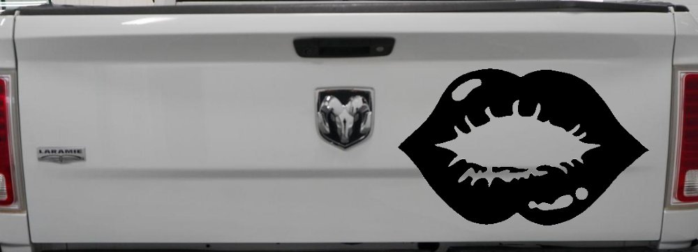Women or Girl Lips Car or Truck Window Decal Sticker