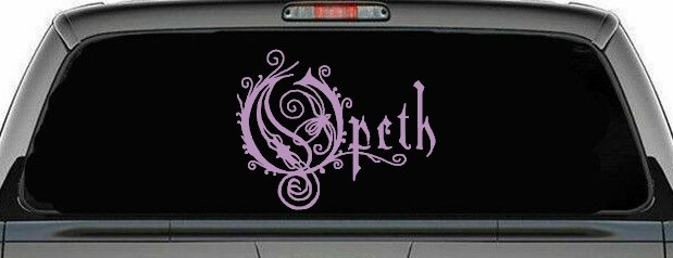 Opeth Band Car or Truck Window Decal Sticker (Lilac)