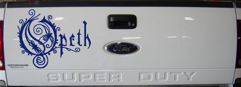 Opeth Band Car or Truck Window Decal Sticker (Navy)