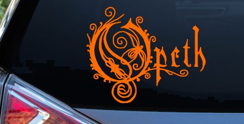 Opeth Band Car or Truck Window Decal Sticker (Orange)