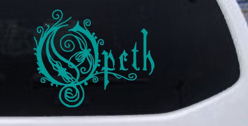 Opeth Band Car or Truck Window Decal Sticker (Turquoise)