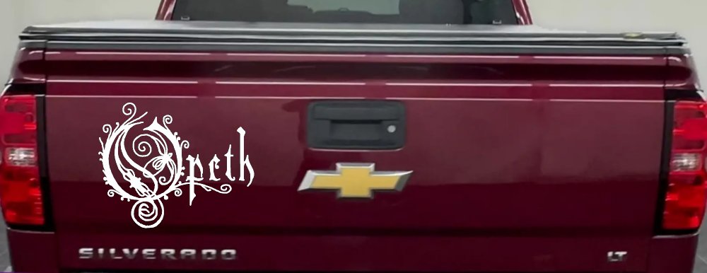 Opeth Band Car or Truck Window Decal Sticker (White)