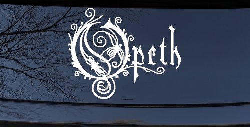 Opeth Band Car or Truck Window Decal Sticker (White)