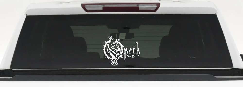 Opeth Band Car or Truck Window Decal Sticker (White)