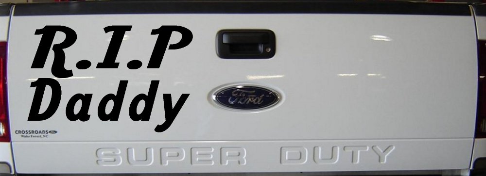 RIP Daddy Car or Truck Window Decal Sticker