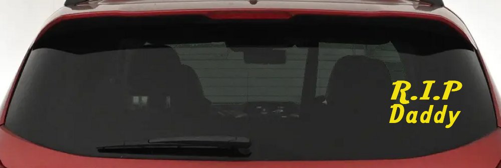 RIP Daddy Car or Truck Window Decal Sticker