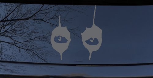 Cooper Eyes Car or Truck Window Decal Sticker (Silver)