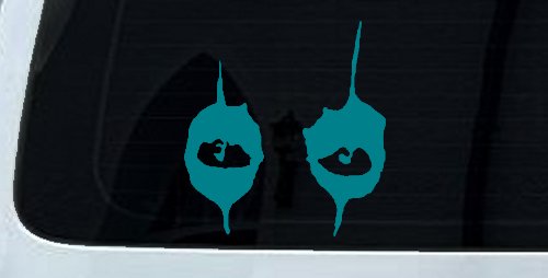 Cooper Eyes Car or Truck Window Decal Sticker (Turquoise Blue)