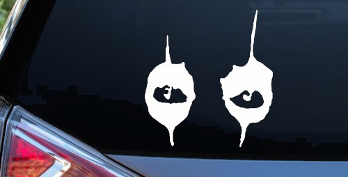 Cooper Eyes Car or Truck Window Decal Sticker (White)