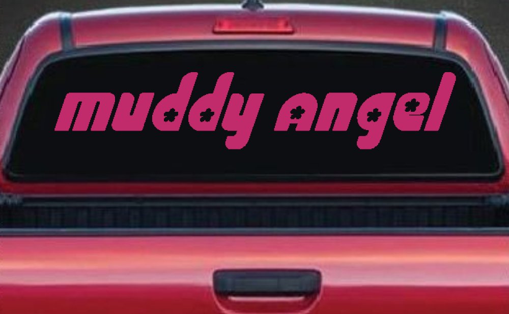 Muddy Angel Off Road Car or Truck Window Decal Sticker
