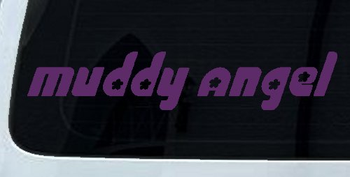 Muddy Angel Off Road Car or Truck Window Decal Sticker (Violet)