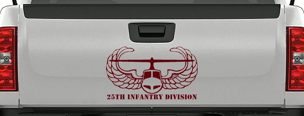 25th Infantry Division Airborne Air Assault Helicopter Car or Truck Window Decal Sticker