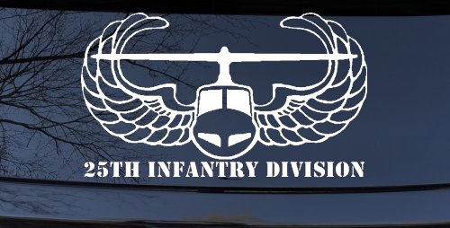 25th Infantry Division Airborne Air Assault Helicopter Car or Truck Window Decal Sticker