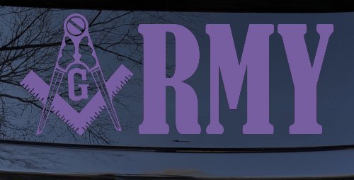 Freemason Masonic Square and Compass Army Military Car or Truck Window Decal Sticker