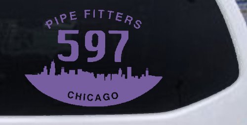 Pipe Fitters Local 597 Car or Truck Window Decal Sticker