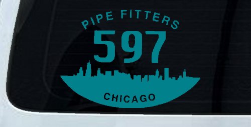Pipe Fitters Local 597 Car or Truck Window Decal Sticker