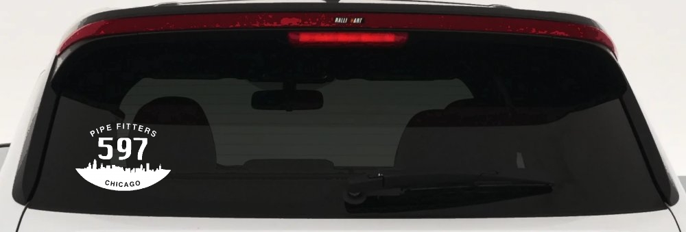 Pipe Fitters Local 597 Car or Truck Window Decal Sticker